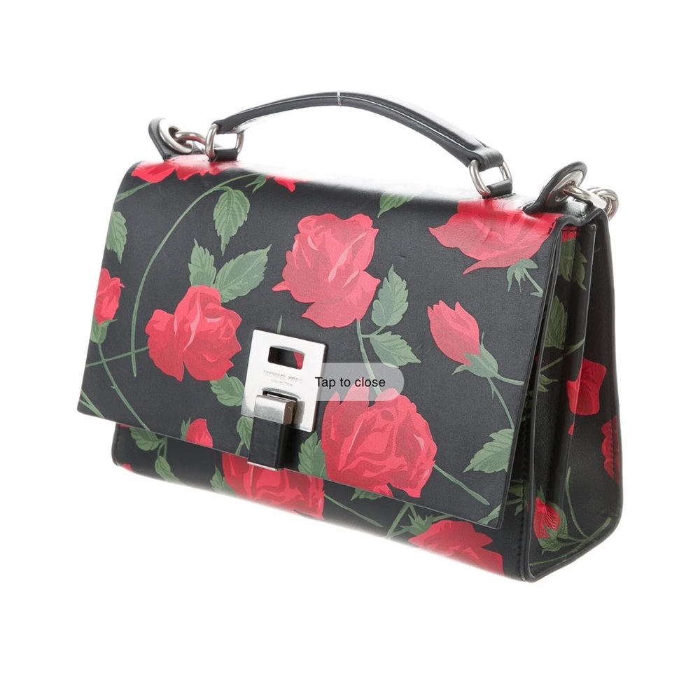 ISO MICHAEL KORS COLLECTION RED ROSE BANCROFT PURSE
